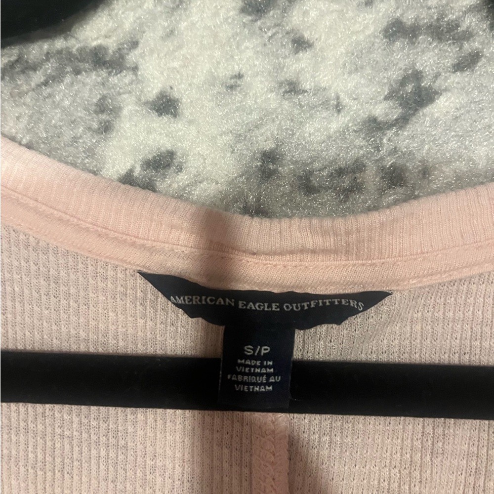 American Eagle Pink Henley